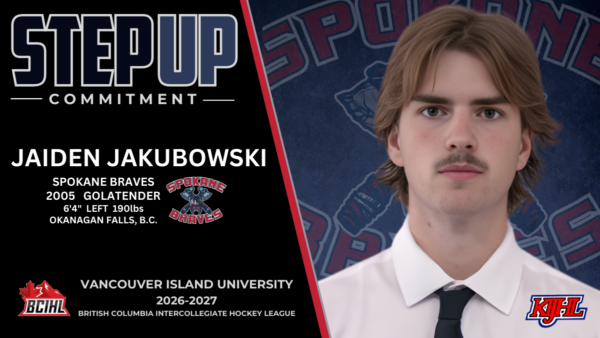 Braves’ Jakubowski inks with BCIHL champion Mariners