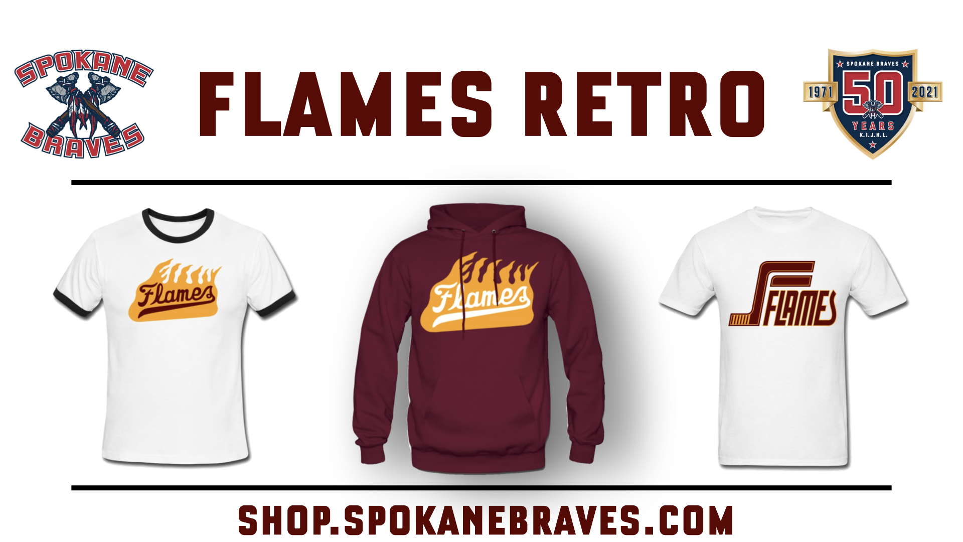 Spokane Flames Retro Logos now available in our team store